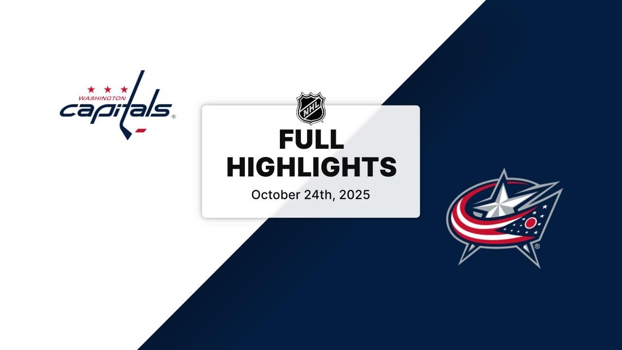 NHL Highlights | Capitals vs. Blue Jackets | October 24, 2025