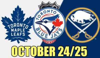 Toronto Maple Leafs vs Buffalo Sabres October 24 25 w/Superbman