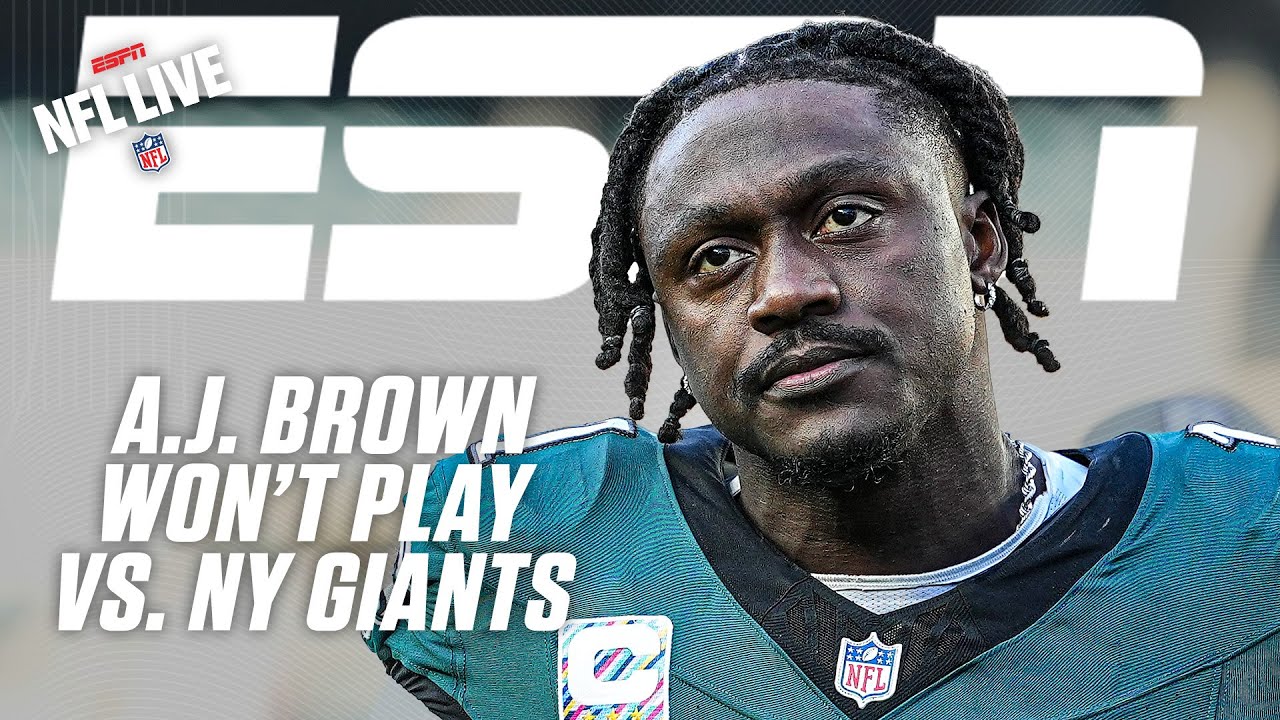 A.J. Brown RULED OUT vs. Giants 🚨 'Massive loss for the Eagles' - Dan Orlovsky | NFL Live