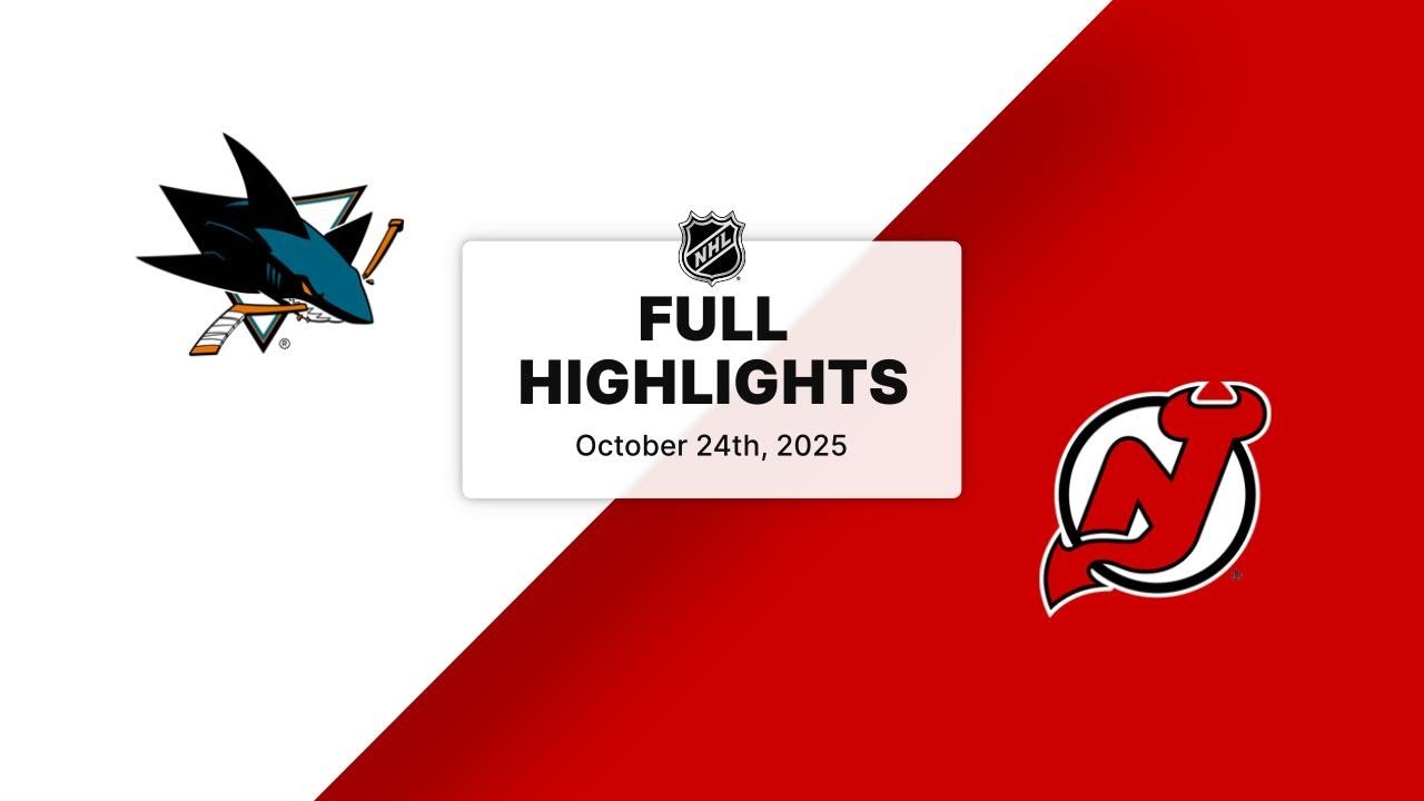 NHL Highlights | Sharks vs. Devils | October 24, 2025