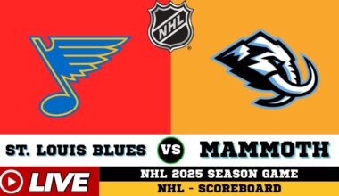 🔴LIVE : Utah Mammoth Vs St. Louis Blues | NHL 2025 | NHL Live SCOREBOARD