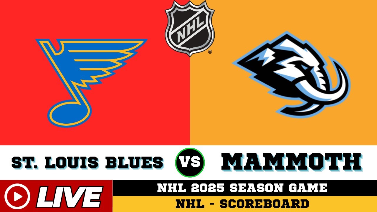 🔴LIVE : Utah Mammoth Vs St. Louis Blues | NHL 2025 | NHL Live SCOREBOARD