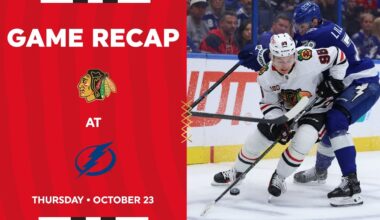 Blackhawks at Lightning Game Highlights | 10.23.25