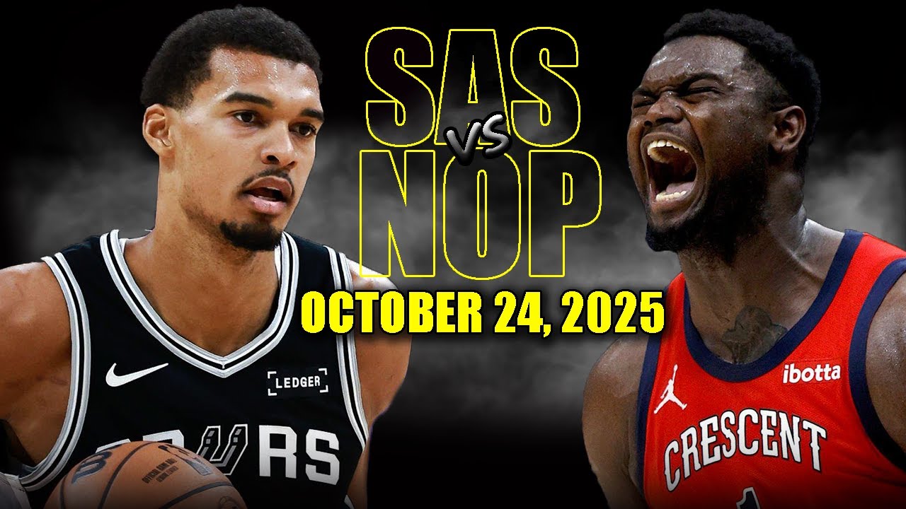 San Antonio Spurs vs New Orleans Pelicans Full Game Highlights - October 24, 2025 | NBA Season