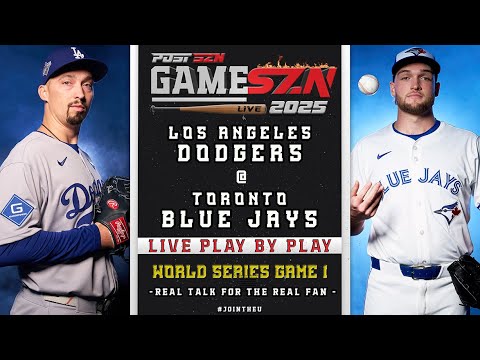 LIVE WORLD SERIES GAME 1: Dodgers vs. Blue Jays Play-by-Play