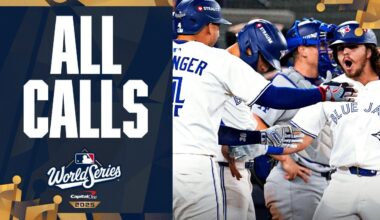 ALL CALLS of Addison Barger's EPIC grand slam for the Blue Jays in  the 2025 World Series (Gane 1)!