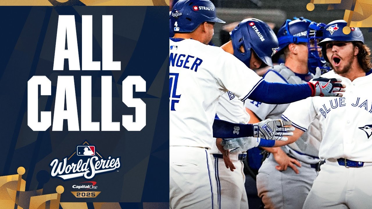 ALL CALLS of Addison Barger's EPIC grand slam for the Blue Jays in  the 2025 World Series (Gane 1)!