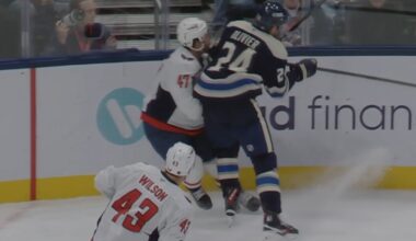 Mathieu Olivier 5 Minute Elbow on Declan Chrisholm