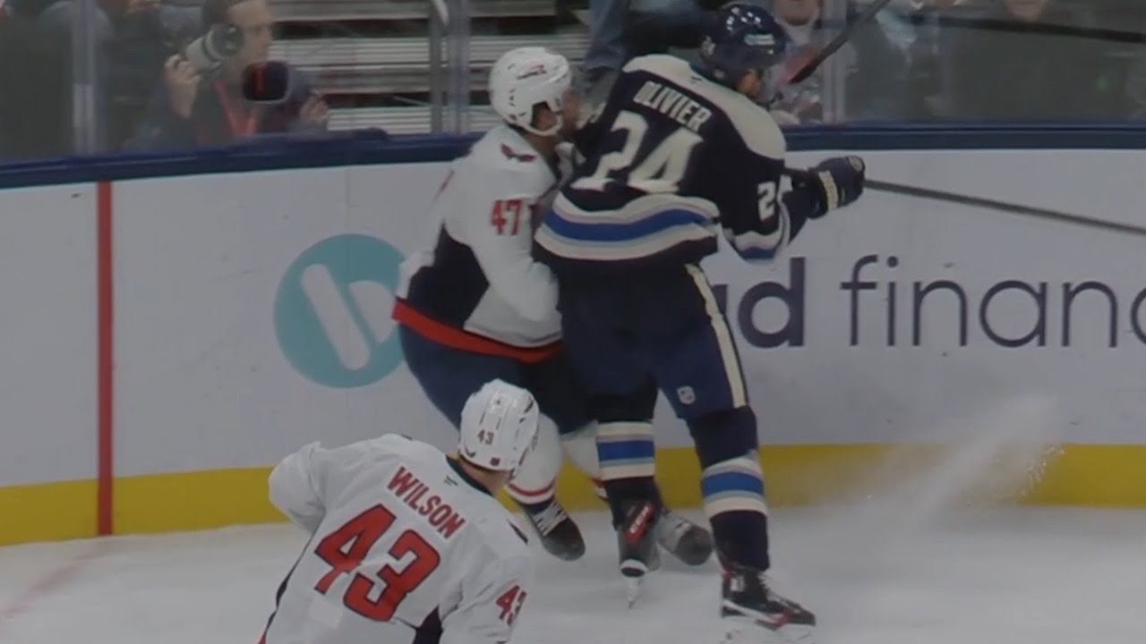 Mathieu Olivier 5 Minute Elbow on Declan Chrisholm