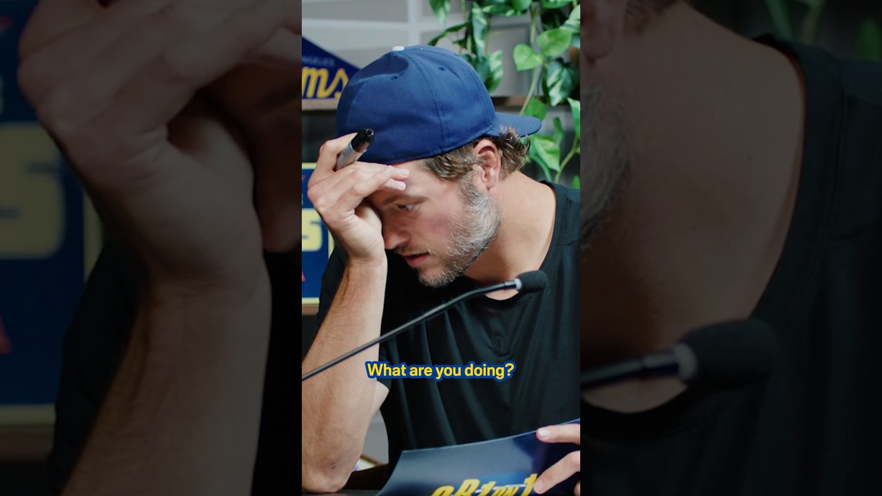 How much does Matthew Stafford weigh on the moon? 🌙 🤔 #rams #nfl #shorts