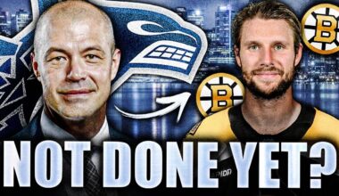 THE VANCOUVER CANUCKS AREN'T DONE? PATRIK ALLVIN WANTS PAVEL ZACHA FROM THE BOSTON BRUINS?