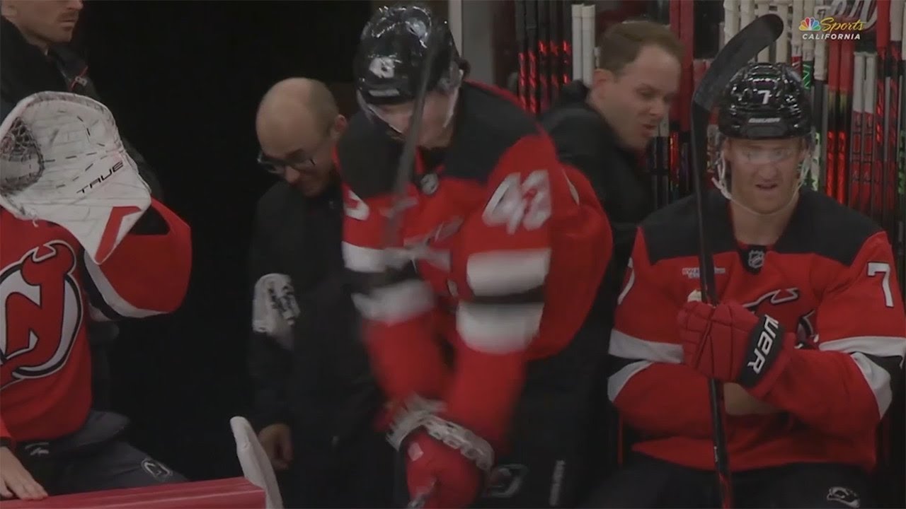 Luke Hughes Throws a Tantrum After Colliding With Paul Cotter