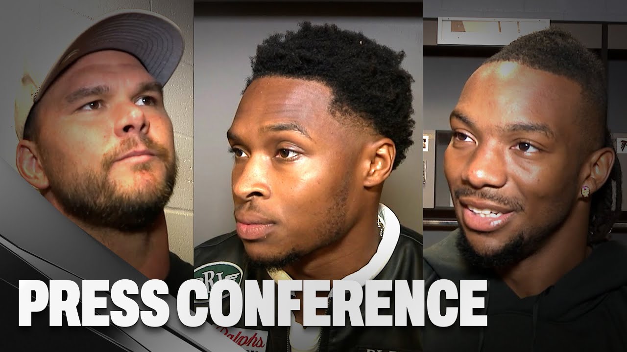 Bijan Robinson & other Atlanta Falcons reflect on San Francisco 49ers matchup | Press Conference