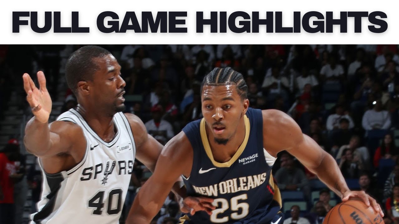 San Antonio Spurs vs New Orleans Pelicans | Full Game Highlights | Oct 24, 2025 | 2025-26 NBA Season