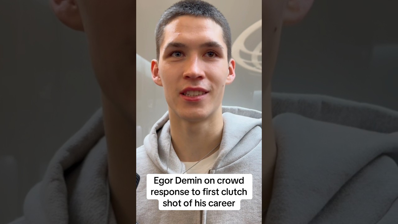 Egor Demin had Barclays Center ROCKING during his Nets home debut #nba #nets #brooklynnets
