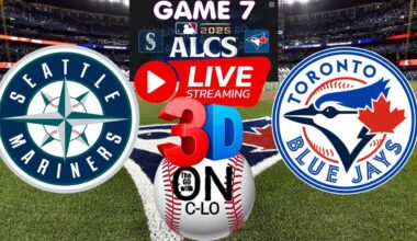 🔴Seattle Mariners vs Toronto Blue Jays Game 7 ALCS. Live MLB Baseball. Play by Play, 3D Presentation