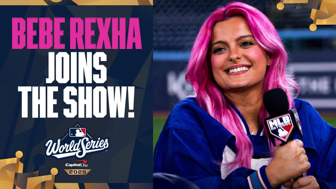 Superstar Bebe Rexha talks about performing the National Anthem ahead of the World Series! 🎤