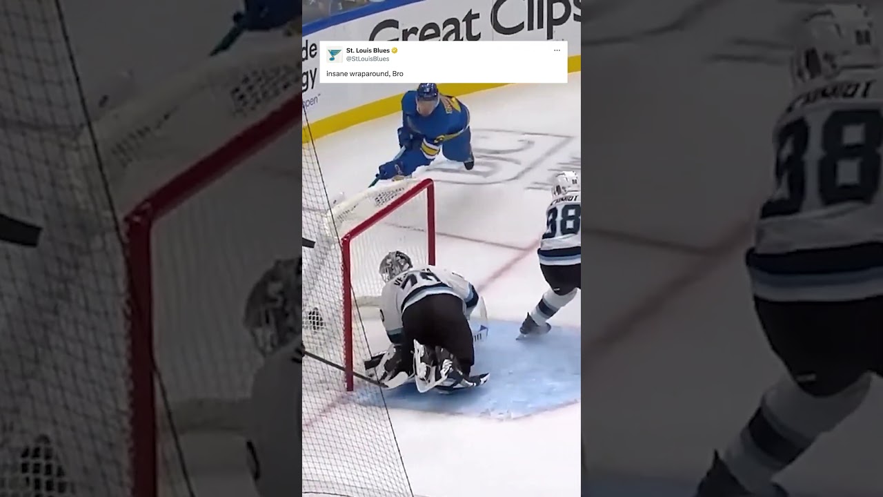Philip Broberg had a few tricks up his sleeve on this one 🪄 #nhl #blues