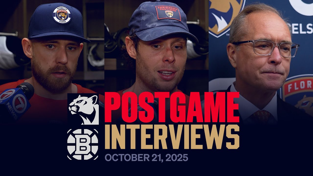 "He has so many good memories in this building." | FLA vs BOS Postgame Reaction 10.21.25