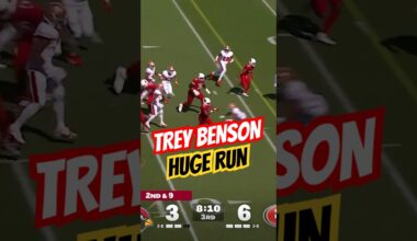 Trey Benson EXPLOSIVE Run For Arizona Cardinals