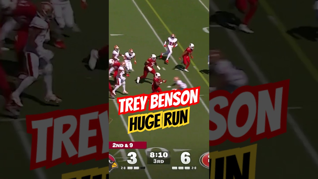 Trey Benson EXPLOSIVE Run For Arizona Cardinals