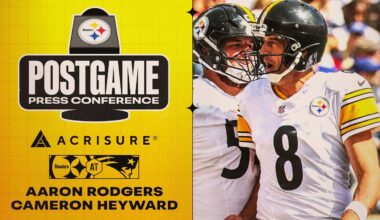 Rodgers & Heyward Postgame Press Conference (Week 3 at New England Patriots) | Pittsburgh Steelers
