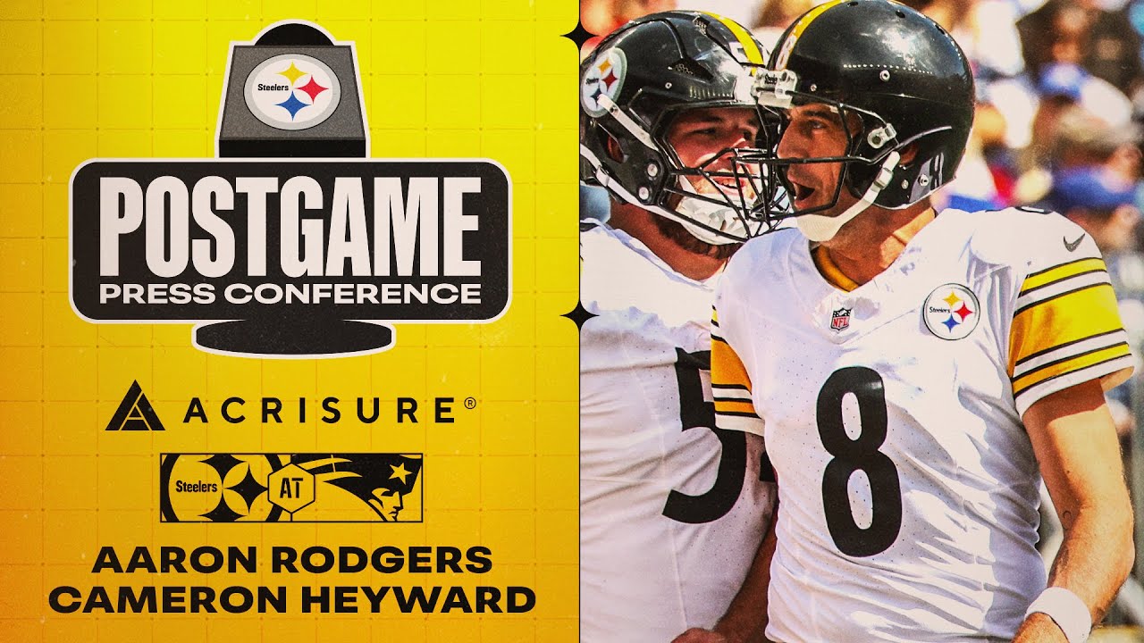Rodgers & Heyward Postgame Press Conference (Week 3 at New England Patriots) | Pittsburgh Steelers
