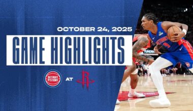 First Win of the Season! Detroit Pistons vs Houston Rockets | Full Game Highlights | #NBA #pistons