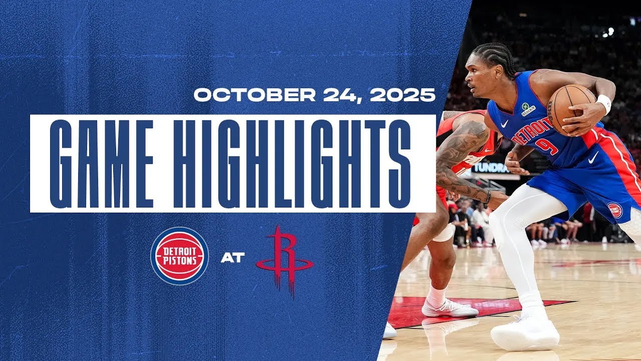 First Win of the Season! Detroit Pistons vs Houston Rockets | Full Game Highlights | #NBA #pistons