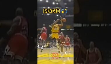 MAGIC JOHNSON against Chicago Bulls (1996 Comeback Season) 🏀💫 #magicjohnson #nba #shorts