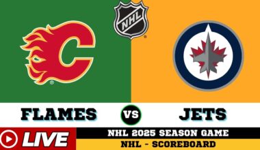 LIVE : Calgary Flames Vs Winnipeg Jets | NHL 2025 | NHL Live SCOREBOARD | Oct 25 2025