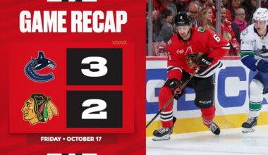 Blackhawks vs Canucks Game Highlights | 10.17.25