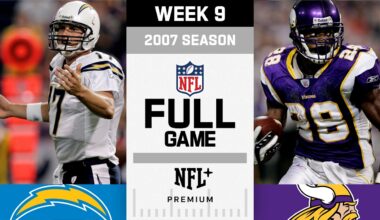 AP runs for 296 yards! San Diego Chargers vs. Minnesota Vikings FULL GAME | NFL 2007 Season Week 9