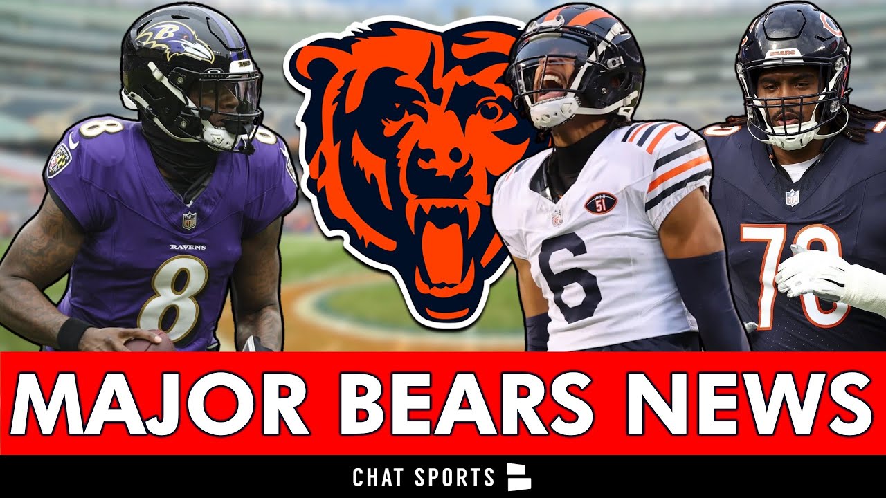 MAJOR Chicago Bears Roster News Ft. Kyler Gordon, Braxton Jones + Lamar Jackson Ruled OUT For Ravens