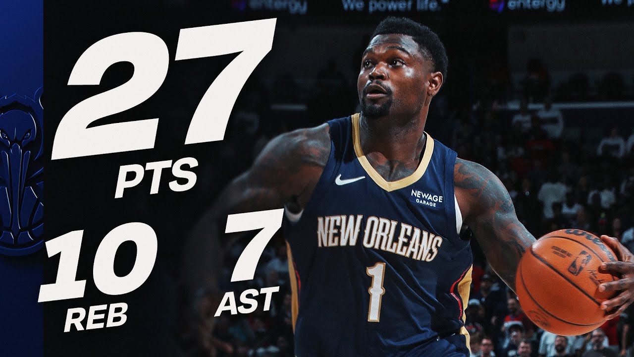 Zion Williamson's 27-PT DOUBLE-DOUBLE vs Spurs | October 24, 2025