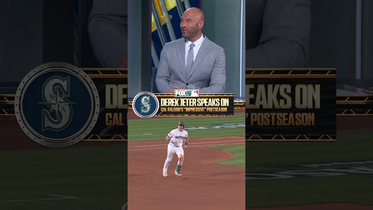"I bet he just sleeps in his gear" 😂 #MLB #DerekJeter #Mariners #CalRaleigh