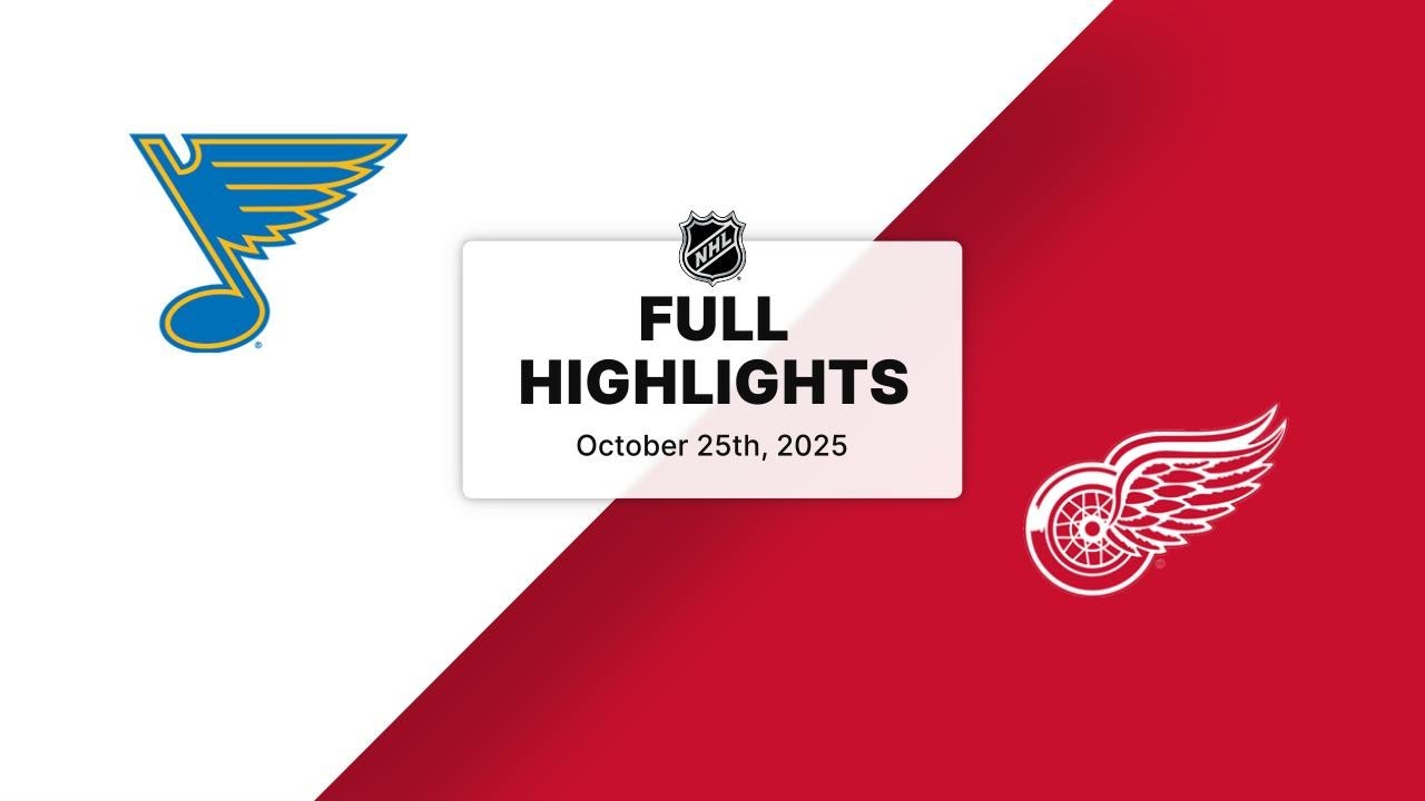 NHL Highlights | Blues vs. Red Wings | October 25, 2025