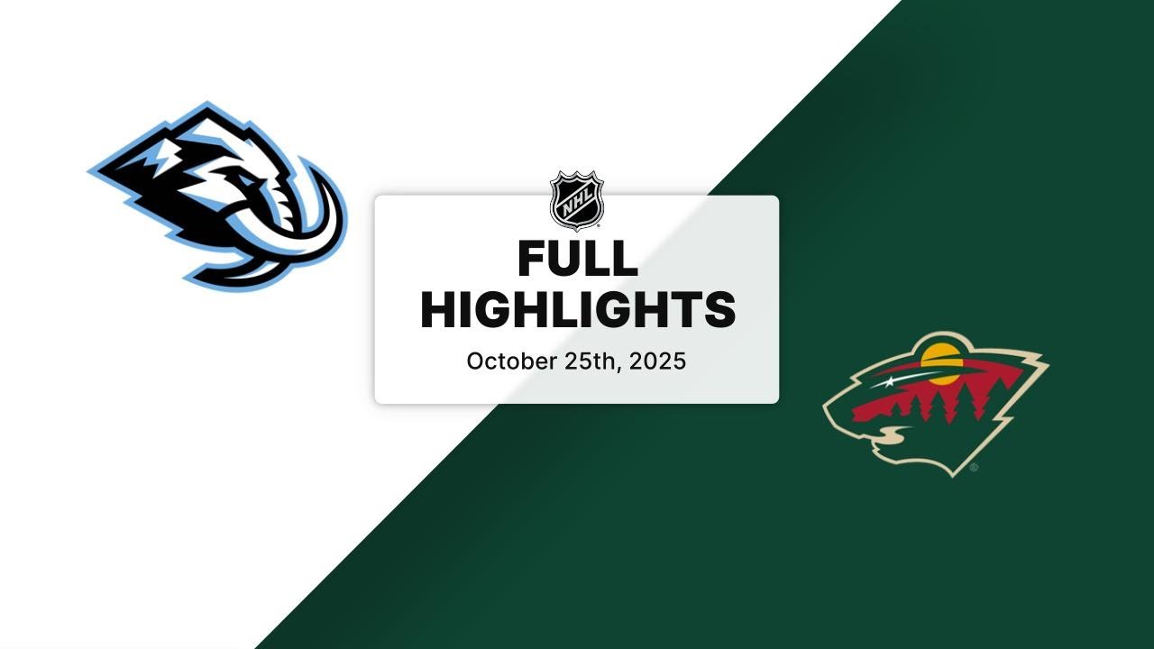 NHL Highlights | Mammoth vs. Wild | October 25, 2025