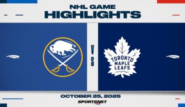 NHL Highlights | Sabres vs. Maple Leafs - October 25, 2025