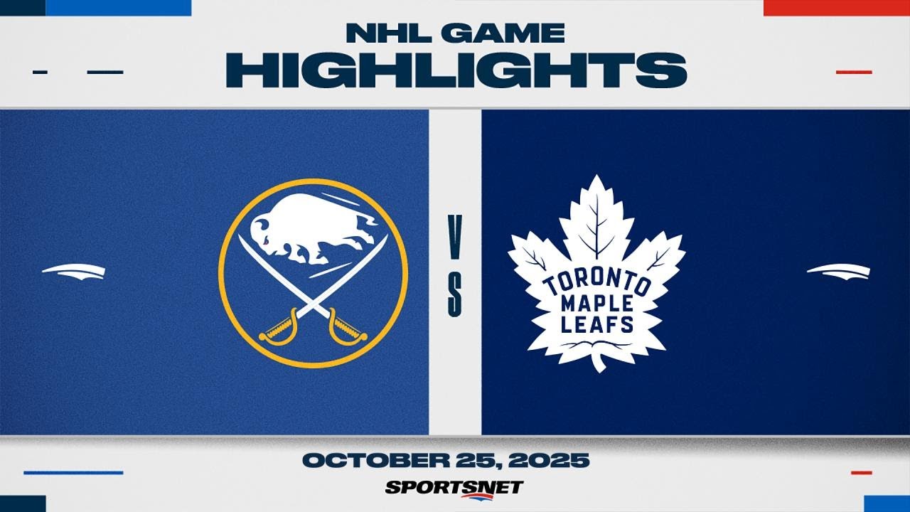 NHL Highlights | Sabres vs. Maple Leafs - October 25, 2025