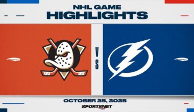 NHL Highlights | Ducks vs. Lightning - October 25, 2025