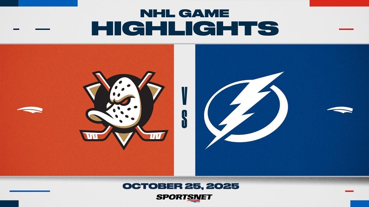 NHL Highlights | Ducks vs. Lightning - October 25, 2025