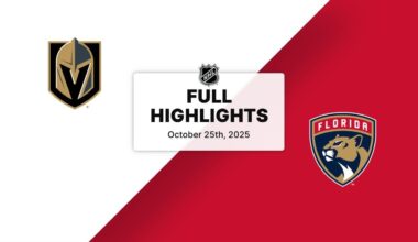 NHL Highlights | Golden Knights vs. Panthers | October 25, 2025