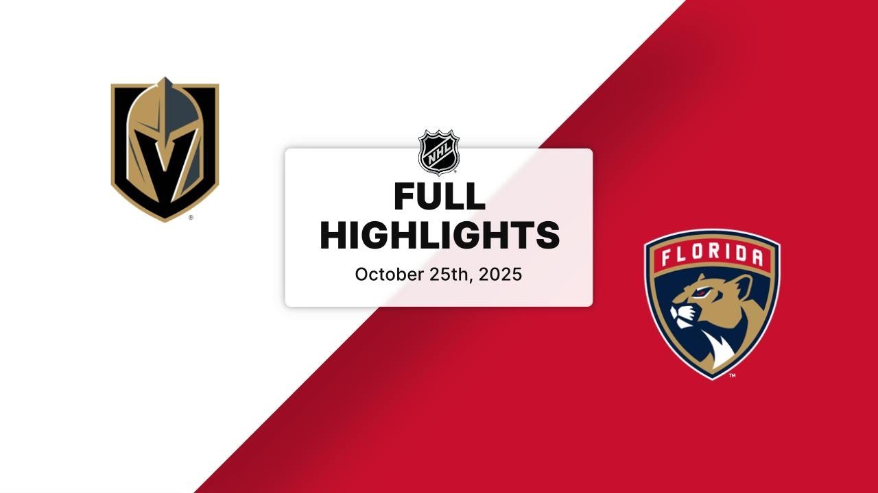 NHL Highlights | Golden Knights vs. Panthers | October 25, 2025