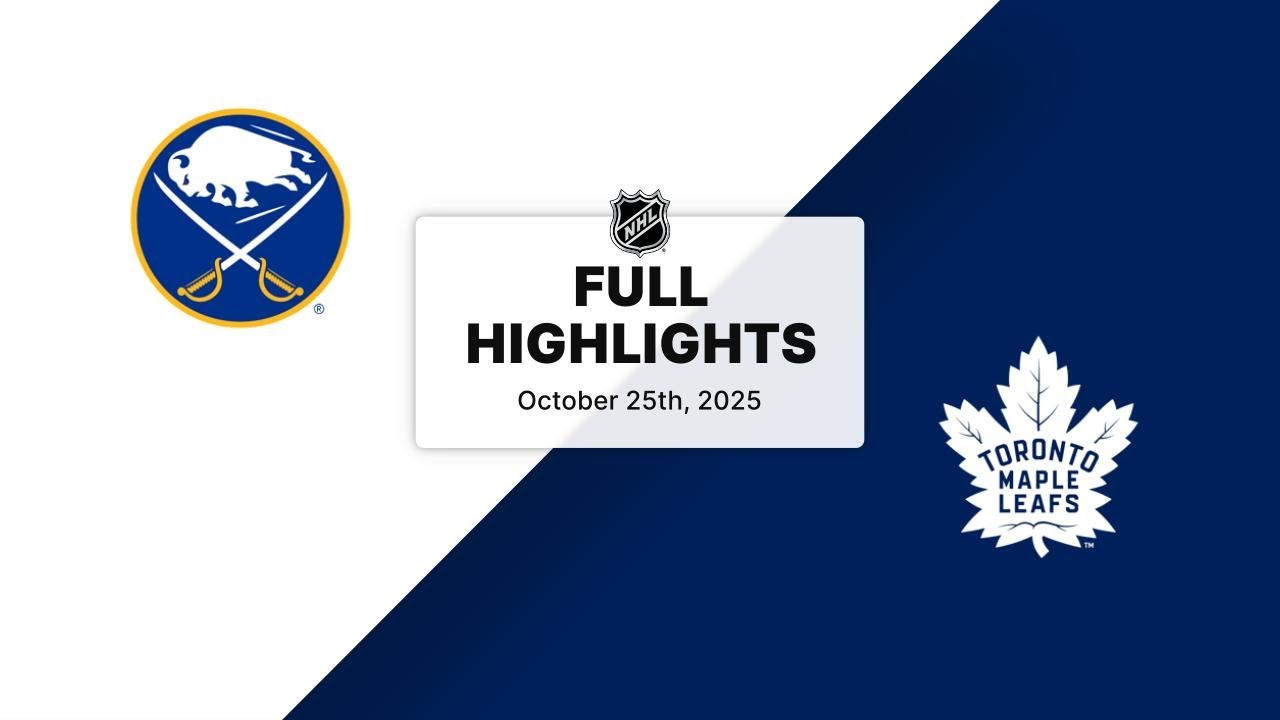NHL Highlights | Sabres vs. Maple Leafs | October 25, 2025