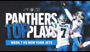 Panthers Top Plays vs New York Jets | Week 7 | Carolina Panthers