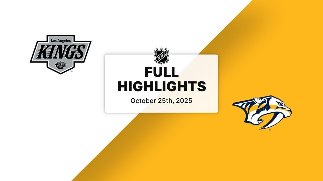 NHL Highlights | Kings vs. Predators | October 25, 2025