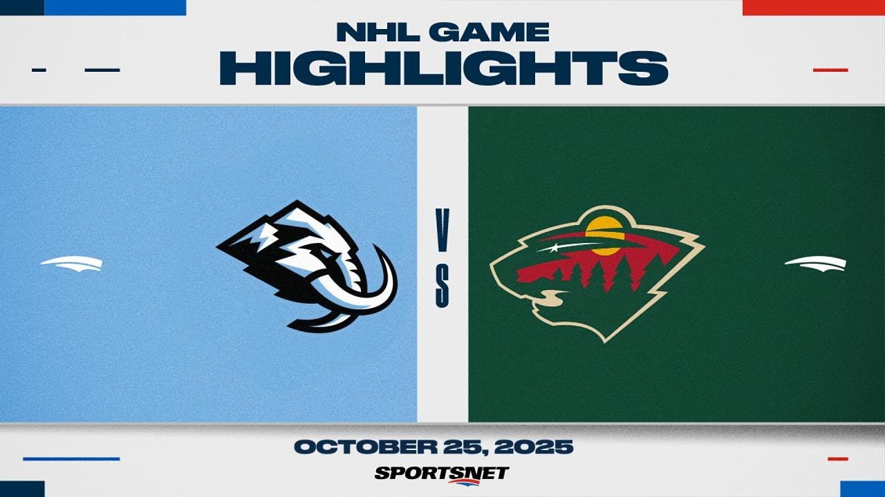 NHL Highlights | Mammoth vs. Wild - October 25, 2025