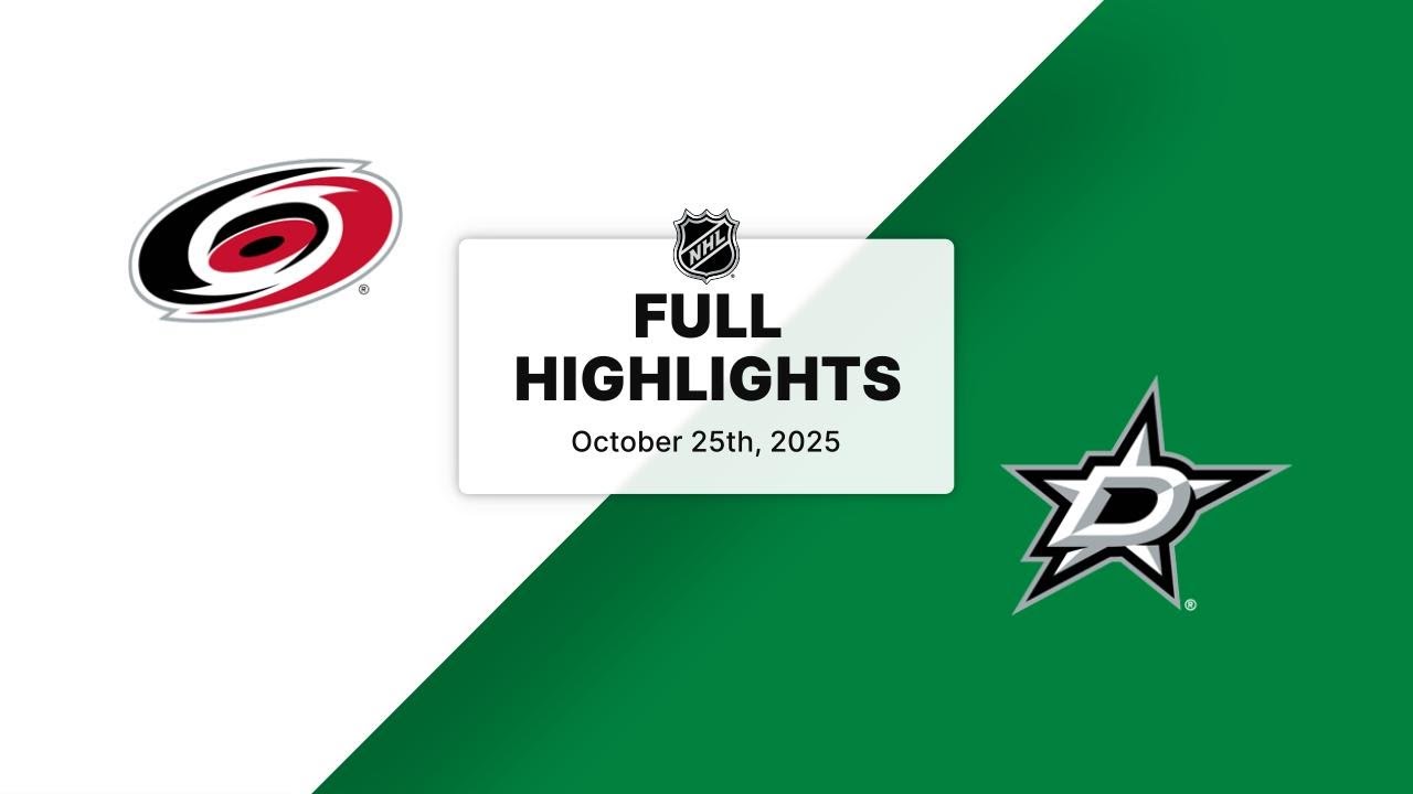 NHL Highlights | Hurricanes vs. Stars | October 25, 2025