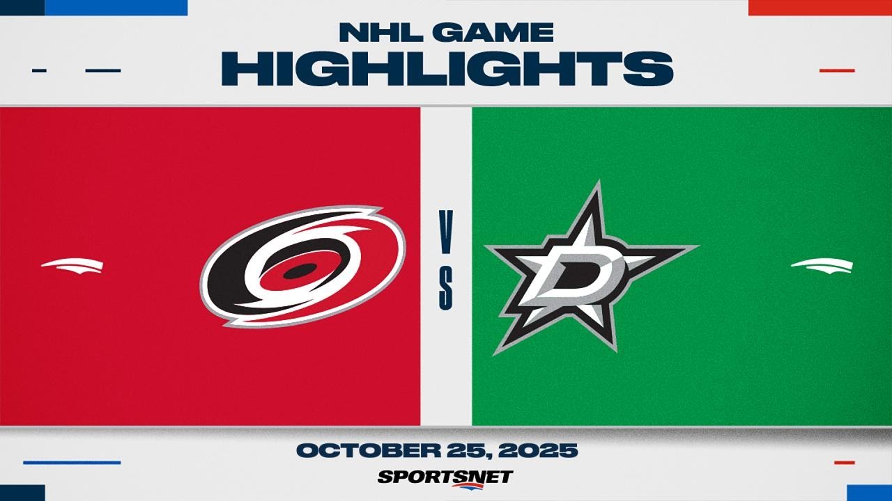 NHL Highlights | Hurricanes vs. Stars - October 25, 2025